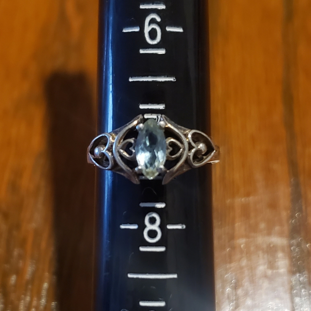 Blue Topaz and Sterling Silver ring